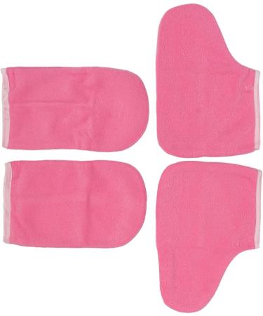 Doublures de Pieds et de Mains en Cire Flanelle Rose paraffine Garder au Chaud Gants jetables Mitaines de Cire Ensemble de Pieds - Buy Online on GoSupps.com