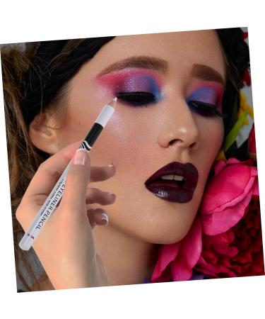 Gogogmee 40 Pcs Lying Silkworm Eyeliner White Makeup Pencil Make up Eyeliner Pen Makeup Eyeliner Wooden Pole - Buy Online on GoSupps.com