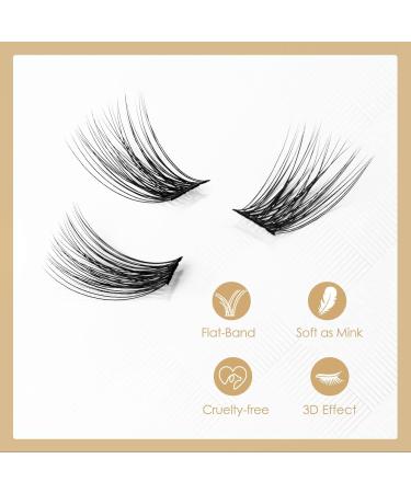 Lankiz Single Eyelashes 0.07 C Curl 10-16mm - 48 PCS Cluster Lashes for DIY Eyelash Extensions | Premium Individual Fake Lashes at Home - Buy Online on GoSupps.com