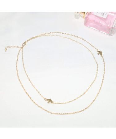 YienDoo Fashion Layered Dove Necklace - Elegant Gold Jewelry for Women & Girls - International Shipping Available - Buy Online on GoSupps.com