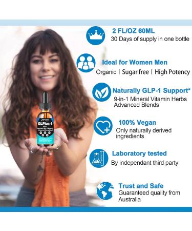 GLP-1 Metabolic Support Supplement 9-in-1 GLP Booster Natural Formula for Women & Men GLP1 Daily Oral Liquid w. Berberine HCI Cyelon Cinnamon Support Gut Digestion and Overall Health Vegan non-GMO - Buy Online on GoSupps.com