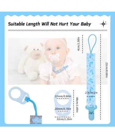 4-Piece Baby Pacifier Chain Set | Silicone Strap & Adapter with Clip | Universal Pacifier Holder for Safe and Secure Use - Buy Online on GoSupps.com
