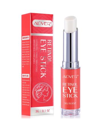 Retinol Eye Stick for Dark Circles and Puffiness Bags Under Eyes Treatment  Anti-Aging Collagen Eye Cream for Wrinkles Visible Results in 3-4 Weeks Under Eye Cream Anti Aging Reduces Fine Lines