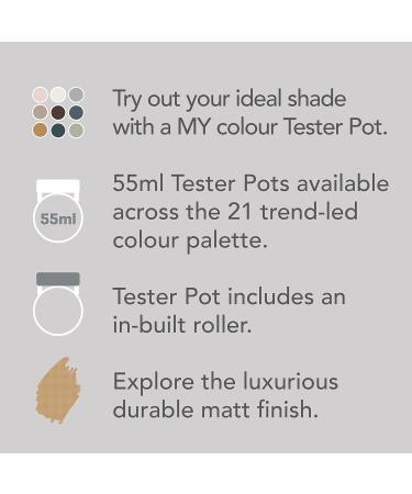 Johnstone's 55ml Colour Tester Pot - Luxurious Durable Matt Paint - Intuitive Shade - Buy Online on GoSupps.com