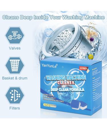 Eco-Friendly Washing Machine Cleaner & Descaler 24-Pack - Deodorizer for HE Front Loader & Top Load Washers - Buy Online on GoSupps.com