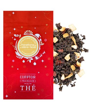 100g de Th Oolong de No l aux notes de brioche et d'agrumes | Panettone de la M re No l - COMPTOIR FRAN AIS DU TH
