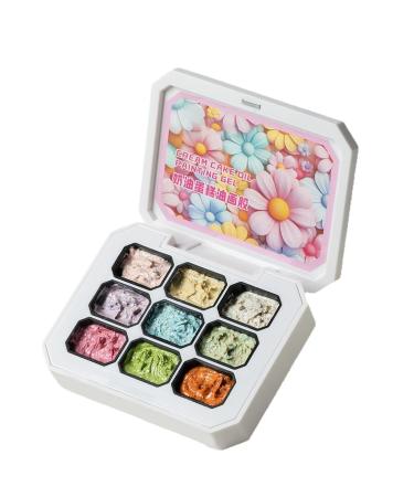 Solid Gel Nail Polish Semi-Solid Modeling Cream 9 Colors Smooth and Thick Textured Gel | Vibrant Nail Design Kit for Girls Long-Lasting Polish for Home Use Makeup