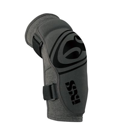 IXS Unisex Carve Evo+ Breathable Moisture-Wicking Padded Protective Elbow Guard Grey Small