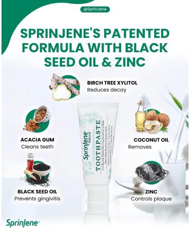 Buy SprinJene Natural SLS Free Toothpaste with Fluoride - Cavity Protection Gum Health & Fresh Breath - Toxic & Preservative Free - Pack of 2 (3.5 oz - Buy Online on GoSupps.com