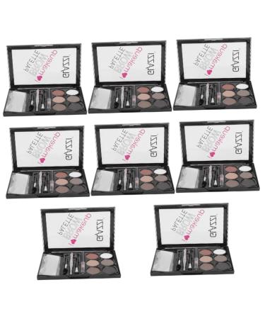 TOVINANNA 8 Sets Eyebrow Powder Set Cosmetic Supply Ow Kit Female Eyebrow Pencil Abs Miss Makeup Brush