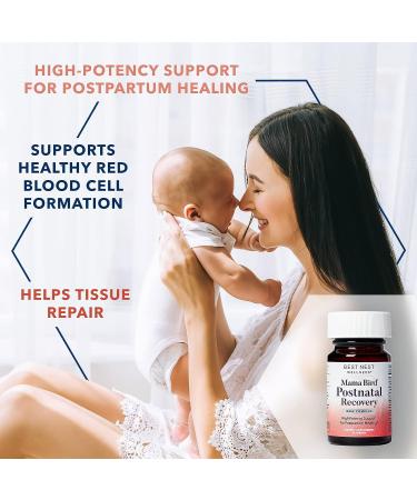 Mama Bird Postnatal Recovery Vitamins - Daily Natural Postpartum Multivitamin with Iron, Folate, B12 - 30 Ct - Buy Online on GoSupps.com