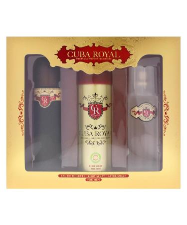 Cuba Royal by Cuba 3 Piece Gift Set for Men 1 Count (Pack of 1) - Buy Online on GoSupps.com