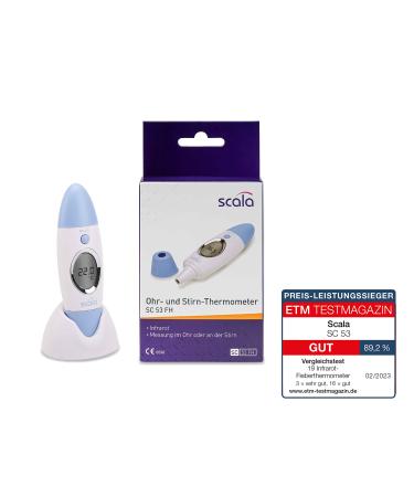 Scala SC 53 Infrared Ear and Forehead Thermometer - 3 in 1