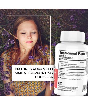 Vanish HPV Support Supplements - Shiitake Mushroom & Red Marine Algae - Immune System Booster - 60 Capsules - Buy Online on GoSupps.com
