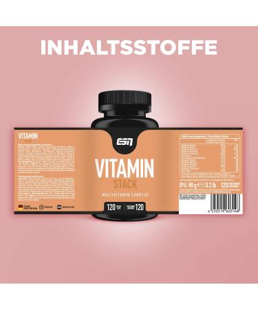 ESN 4-Pack Vitamins & Vital Substances Zinc Omega 3 Vitamin D & Vitamin Stack Capsules for Optimal Health | International Shipping Available - Buy Online on GoSupps.com