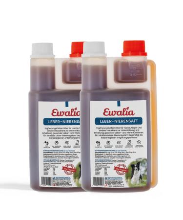 NEW!Ewalia liver -renal juice for dogs - natural support for liver & kidney - a contribution to holistic health - developed with veterinarians 100% pure - 2x500ml