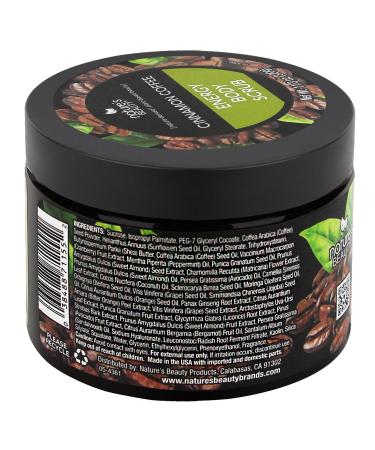 Nature's Beauty Cinnamon Coffee Energy Body Scrub Multi-Pack - Gently Exfoliate Energize & Invigorate Dull Skin Made w/Pomegranate & Babassu Oil + Coffee Seed Powder 11.3 oz (2 Pack) - Buy Online on GoSupps.com