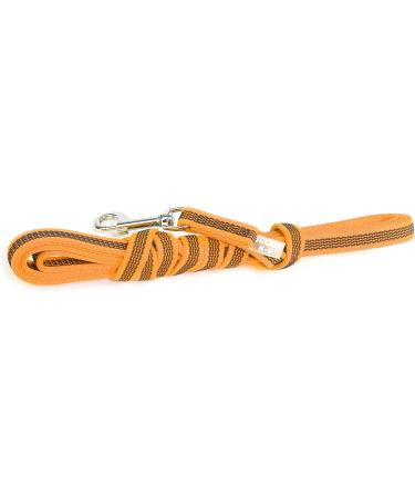 IDC Color & Gray Rubberized Leash - 14mm x 3m with Loop | Durable Orange-Gray Dog Leash for International Shipping - Buy Online on GoSupps.com