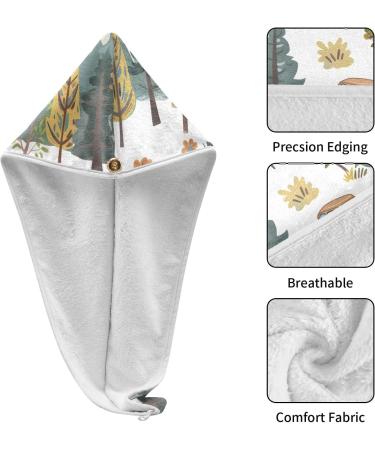 Buy Road Trip Wild Nature Hair Towel 2 Pack - Super Absorbent Quick Dry Hair Turbans for Women & Girls | Perfect Travel & Home Use - Buy Online on GoSupps.com