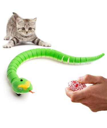 Remote Control Snake Cat Toy - Realistic Snake Cat Toy That Moves | USB Charged Cat Snake Toy for Active Indoor Cats | Interactive RC Toy Snake That Moves with Infrared Controller by AmazinglyCat