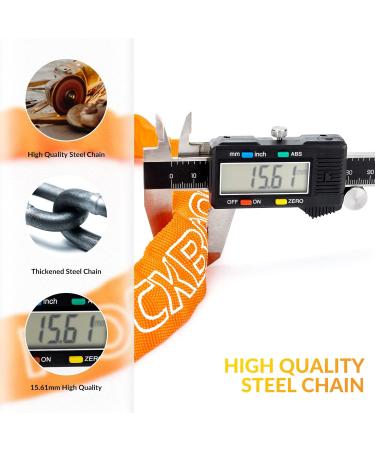 Rockbros 95cm Bicycle Chain Lock - High Security Waterproof Cover 2 Keys - Ideal for Bikes Motorcycles E-Bikes - Durable & Reliable - Buy Online on GoSupps.com