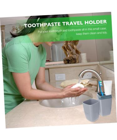 Magiclulu Raccoon Storage Box & Toothbrush Holder - Travel Tooth Cup & Toothpaste Container (Gray 20x6cm) | International Shipping - Buy Online on GoSupps.com