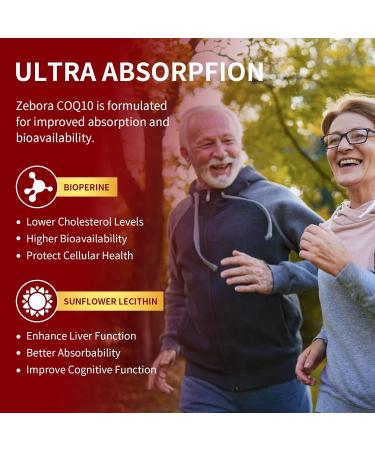 CoQ10-600mg-Softgels - Extra Strength Coenzyme Q10 with PQQ Omega-3 & BioPerine - High Absorption CoQ10 Supplements Antioxidant (Ubiquinone) for Heart Health & Energy Production 120 Softgels 120 Count (Pack of 1) - Buy Online on GoSupps.com
