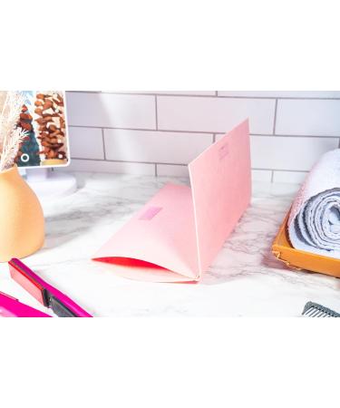 Glamza Hair Straightener Mat & Pouch - Made from Heat Resistant Safety Felt - Ideal for Home & Travel (Pink) - Buy Online on GoSupps.com