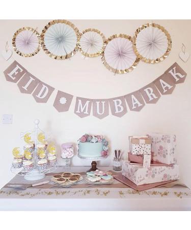 Rsstarxi 24 Pack Gold Glitter Moon and Star Cupcake Toppers Eid Mubarak Cupcake Toppers Ramadan Kareem Party Cupcake Picks for Eid Islamic Muslim Party Cake Decorations Design 5 - Buy Online on GoSupps.com