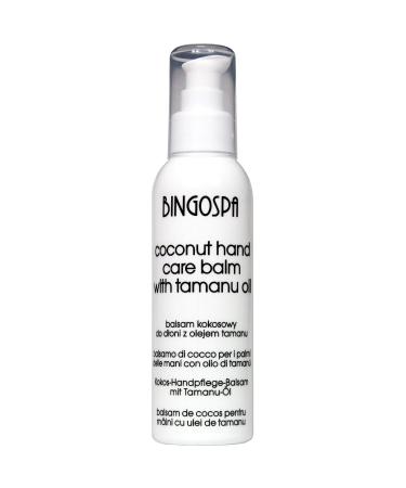 BINGOSPA Coconut Hand Balm with Tamanu Oil for Moisturizing Hand Care Nail Care - 135 g