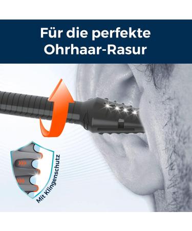 Silkslide Pro Ohrhaar Razierer - Sanfte & sichere Ohrenhaaren Entfernung | Hygienisch waschbare Solingen Klingen | Made in Germany - Buy Online on GoSupps.com