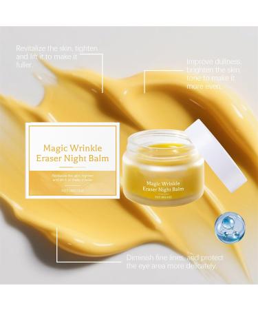 Magic Wrinkle Eraser Night Blam Anti Aging Night Cream With Rosehip & Marigold Extract Intensive Overnight Balm for Fade Fine Lines Lift & Firm Moisturize Nourish Rejuvenate Skin (1) - Buy Online on GoSupps.com