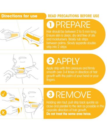 Nad's Facial Wax Strips - Natural All Skin Types - Waxing Kit with 30 Face Wax Strips & Post Wax Oil - Buy Online on GoSupps.com