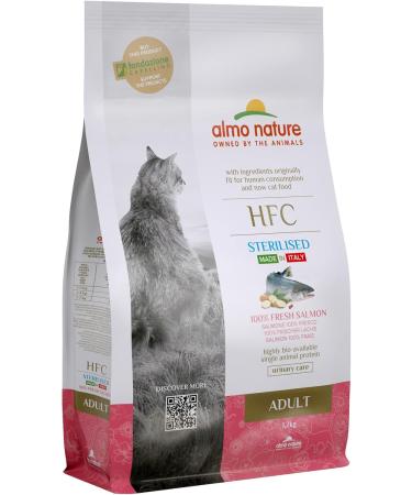 Almo Nature HFC Adult Sterilized Dry Cat Food with Fresh Salmon - 1.2 kg Pack | Premium Quality eCommerce Store - Buy Online on GoSupps.com