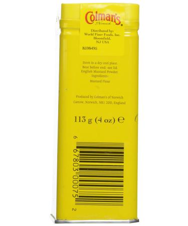 Colman's Dry Mustard 4 oz - Authentic Mustard Seasoning (1 Pack) - Buy Online on GoSupps.com