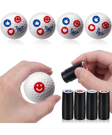 Personalized Golf Ball Stamp Set - Custom Golf Ball Marker for Golfer | Uoeo 4 Pieces Golf Ball Stamper | Ideal Gift for Golf Learners - Buy Online on GoSupps.com