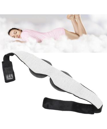 Memory Cotton 3D Contoured Eye Patch Light Blocking No Pressure Movable Eye Pad for Sleep Yoga Meditation Grey - Buy Online on GoSupps.com