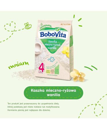 Bobovita Milk and Rice Gruel Vanilla for Babies - 230g/8.1oz - Buy Online on GoSupps.com