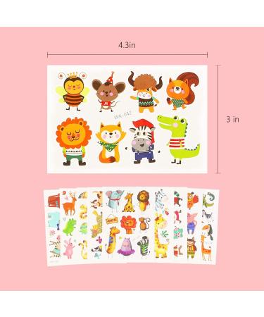 PHOGARY Animals Theme Temporary Tattoos - 200 Pieces, Waterproof Body Art for Kids - Buy Online on GoSupps.com