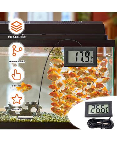 Sporway Digital 4-Part Aquarium Thermometer - Mini Waterproof Probe with 5m Temperature Sensor for Accurate Aquarium Monitoring - Buy Online on GoSupps.com