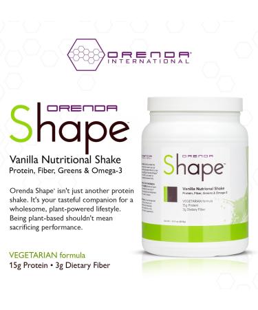 Orenda Shape® Vanilla Protein Shake - Plant-Powered Pea & Brown Rice Blend with Superfoods | Ready-to-Serve Nutrition 21.4oz - International Shipping Available - Buy Online on GoSupps.com