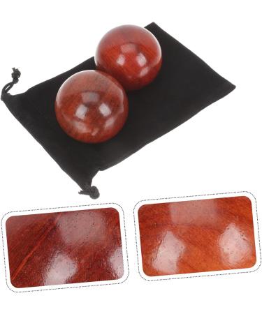 Healeeved 8 STK Wooden Massage Balls - Deep Tissue Muscle Relief & Hand Therapy Fitness Tool - Buy Online on GoSupps.com