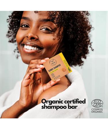 Organic Lemongrass Solid Shampoo Bar - Adds Volume | 100% Natural, Vegan, Sustainable | Handmade, Plastic Free | 3oz Bar for Men and Women - Buy Online on GoSupps.com