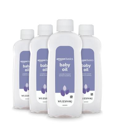 Amazon Basics Baby Oil Lavender Scented 14 Fluid Ounce 4-Pack (Previously Solimo) 14 Fl Oz (Pack of 4) - Buy Online on GoSupps.com