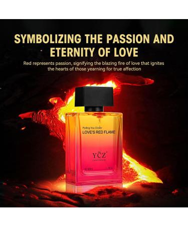 Ycz LOVE'S RED FLAME Perfume Men Passionate Love Perfume 50 ml (1.65 fl. Oz). A Signature Scent for Long-Lasting Fragrance - Ideal Men Perfumes For Special Occasions Daily Elegance. - Buy Online on GoSupps.com