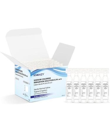 KNOXZY Sterile Saline Pods 20ml - Eye Wash & Wound Cleansing for Topical Irrigation | Pack of 25 - Buy Online on GoSupps.com