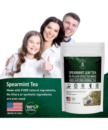 Spearmint Tea (100 Tea Bags) with Natural Spearmint Leaves| Caffeine Free Herbal Tea in Individually Wrapped Tea Bags (150 g) - Buy Online on GoSupps.com