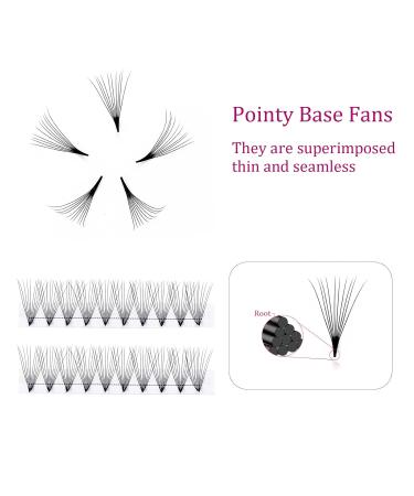 Buy 10D Volume Eyelashes - 0.07mm C Curl Mixed Tray (8-14mm) | Premium Artificial Eyelash Extensions for Stunning Volume - Buy Online on GoSupps.com