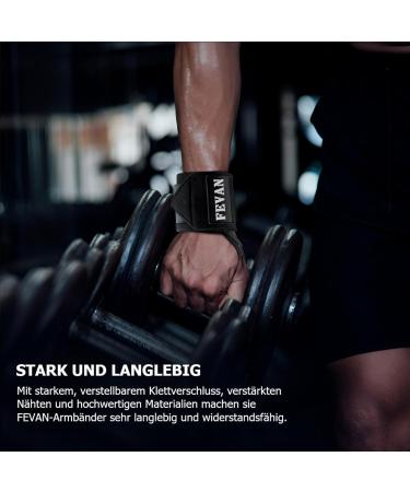 FEVAN PACK 2 Adjustable Fitness Bracelets - Unisex Wrist Tendinitis & Carpal Tunnel Support - Black CrossFit Bracelets for Pain Relief - Buy Online on GoSupps.com