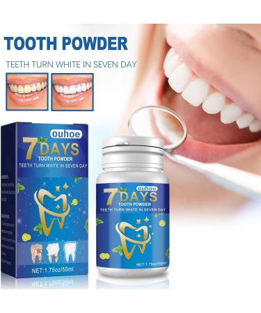 7 Days Tooth Elevator Powder | Organic Tooth Whitening & Stain Removal | Refreshing Mint Flavor - 1PC - Buy Online on GoSupps.com